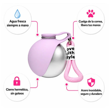 🐶 AquaBola™ | Botella Portátil Antiderrames para Perros